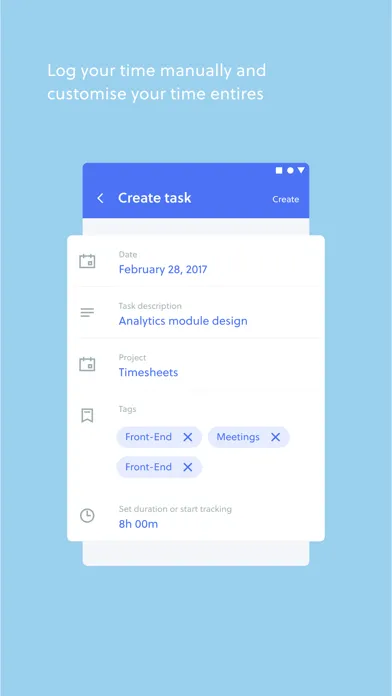 Captures d'écran de Quidlo Timesheets