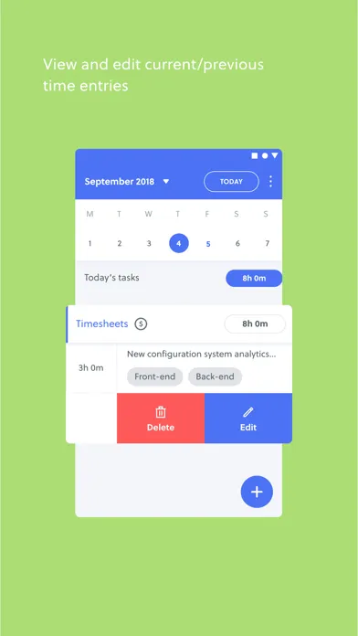 Captures d'écran de Quidlo Timesheets