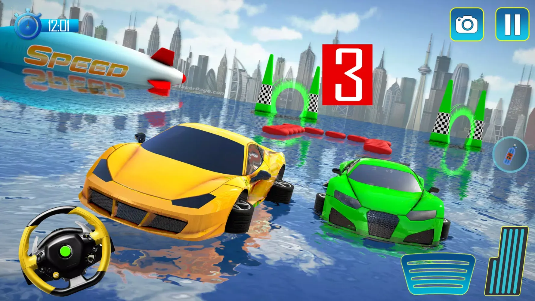 Water Surfing Mega Ramp Game Screenshots