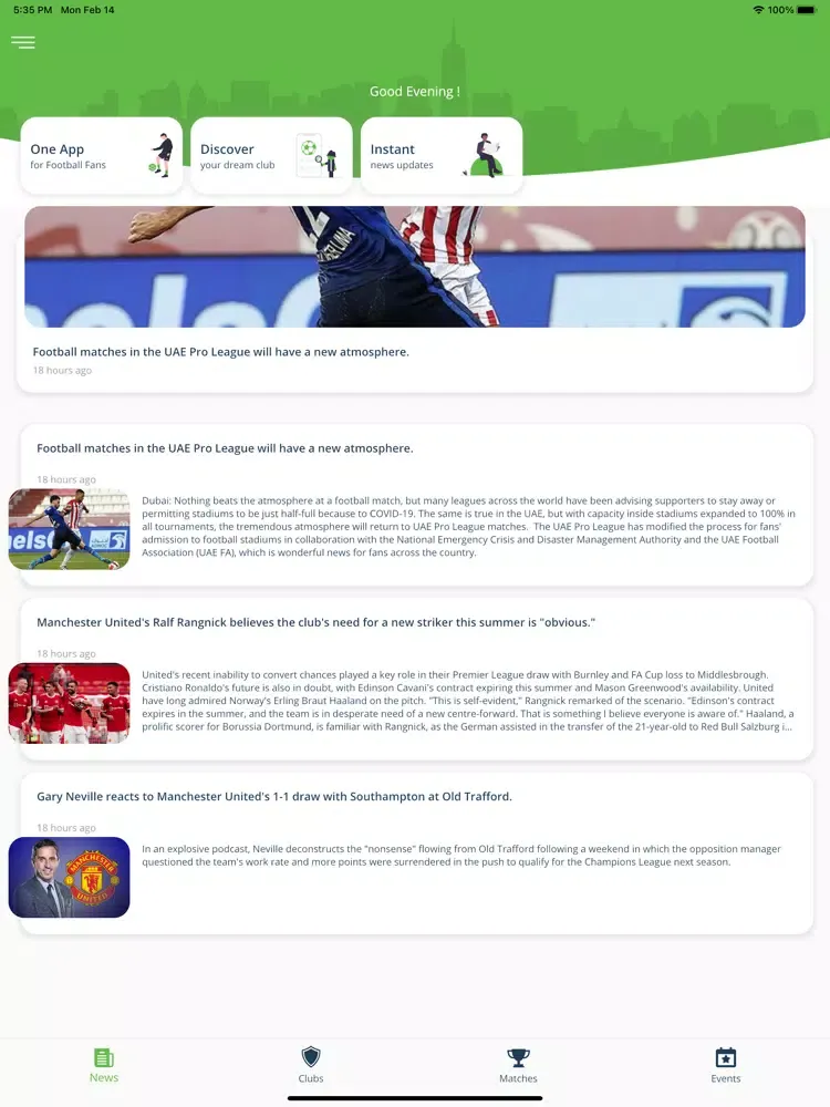 Capturas de pantalla de Evolution Football Sport - EFS iPad 