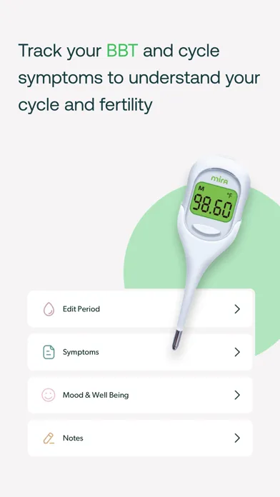 Mira Fertility & Cycle Tracker Screenshots