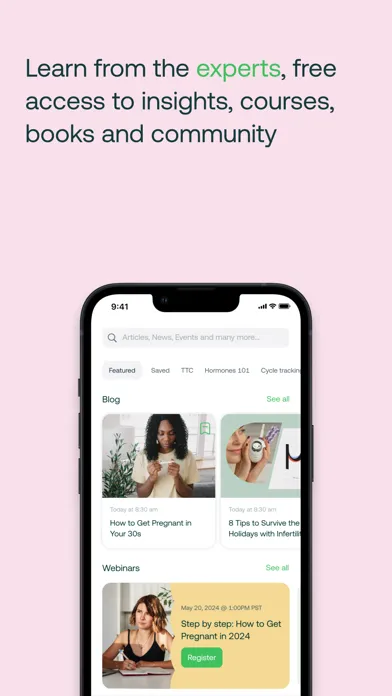 Mira Fertility & Cycle Tracker Screenshots