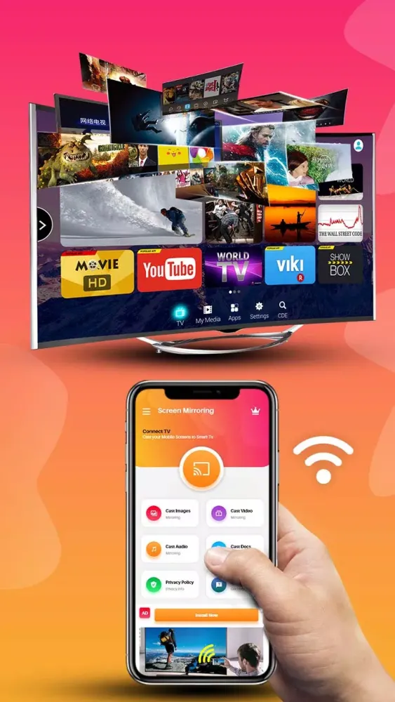 Screen Mirroring for TV Cast应用截图