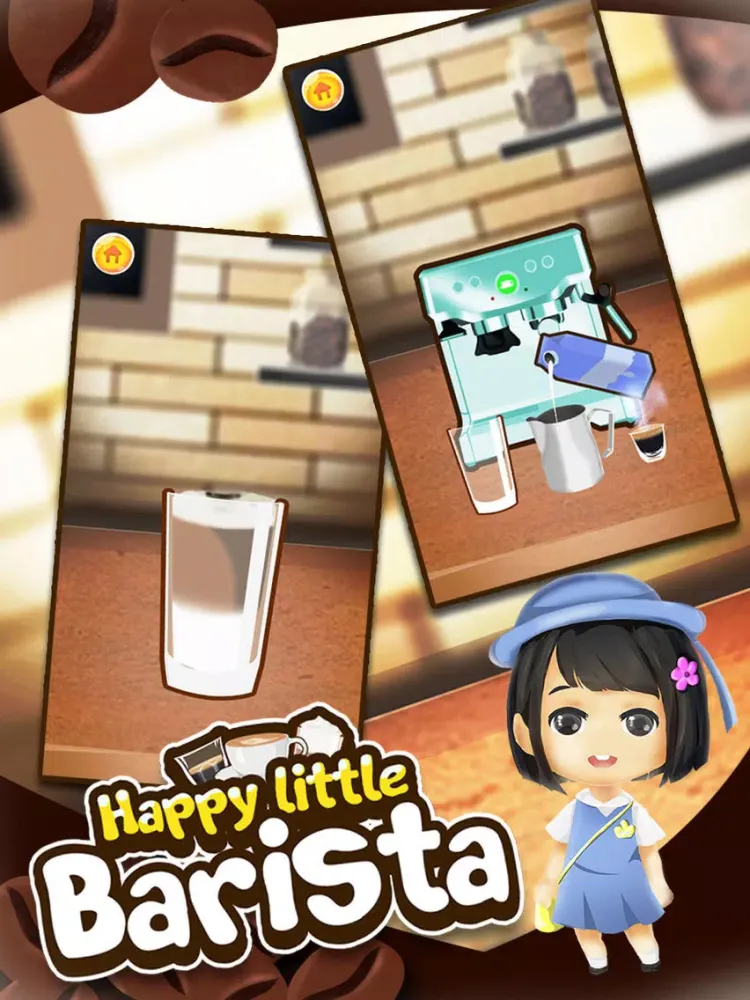 Happy Coffee Maker Barista iPad  Screenshots