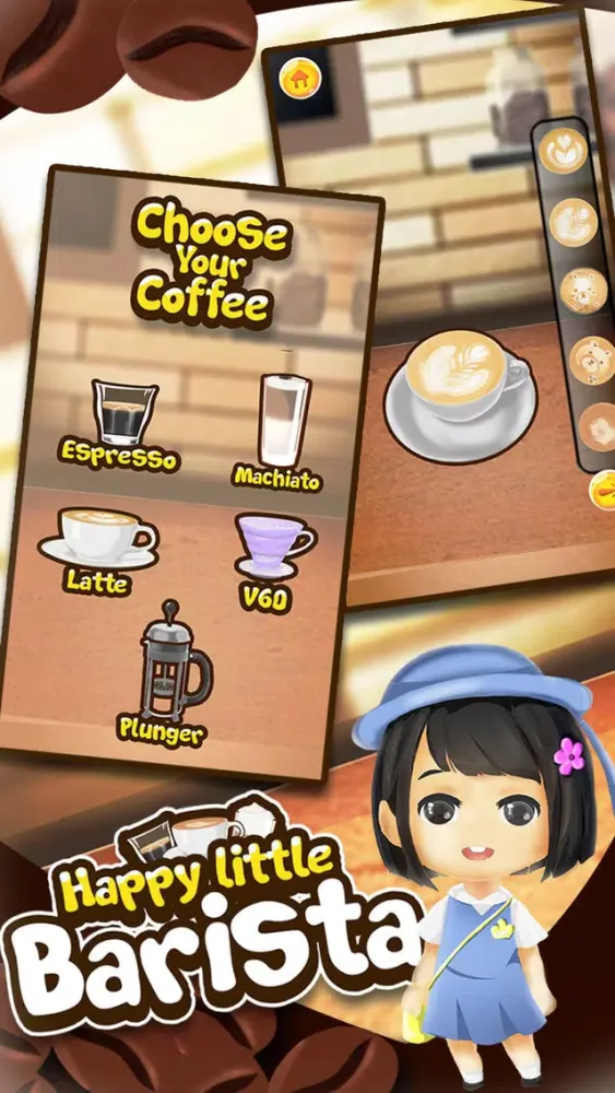 Happy Coffee Maker Barista Screenshots
