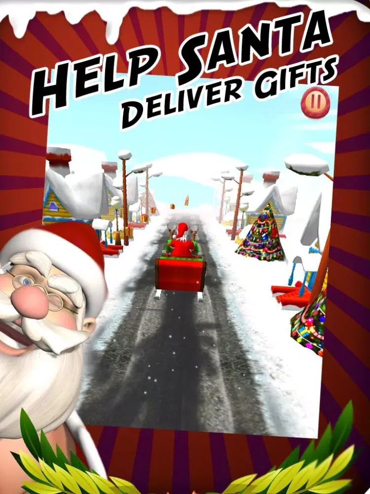 Santa Streaker Run (A Christmas Holiday Game) iPad 應用截圖