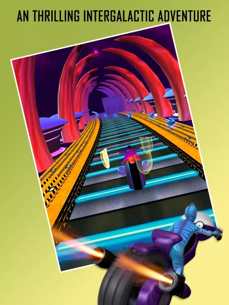 Alien Space Racer (A Free Bike Racing Game) iPad  Screenshots