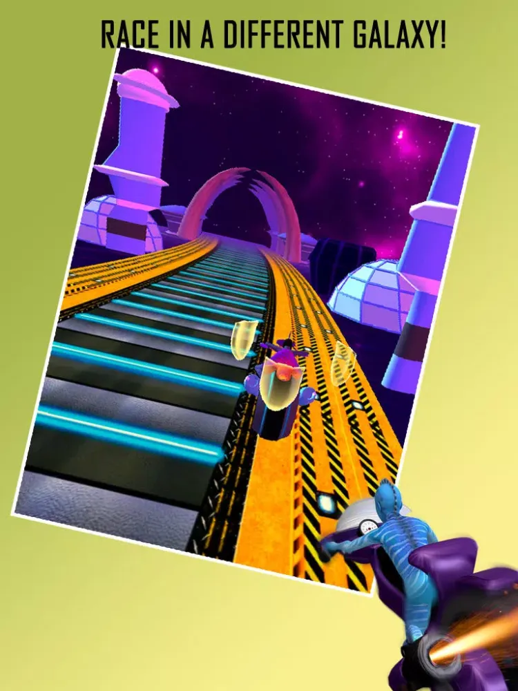 Alien Space Racer (A Free Bike Racing Game) iPad  Screenshots
