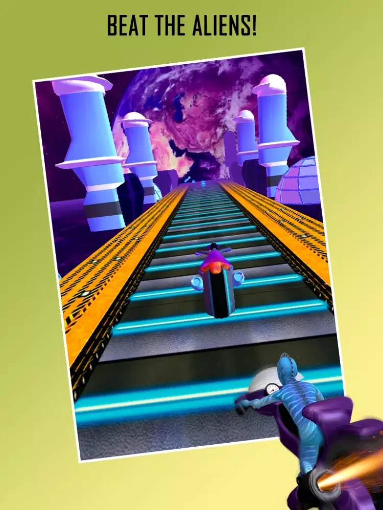 Alien Space Racer (A Free Bike Racing Game) iPad  Screenshots