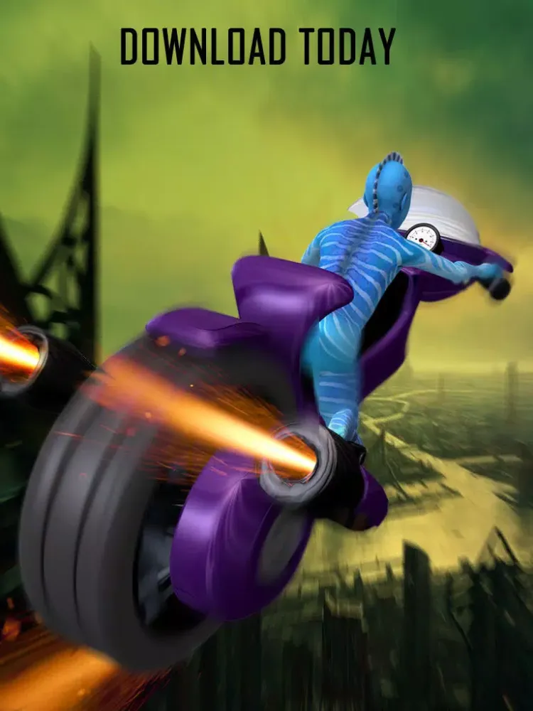 Alien Space Racer (A Free Bike Racing Game) iPad  Screenshots