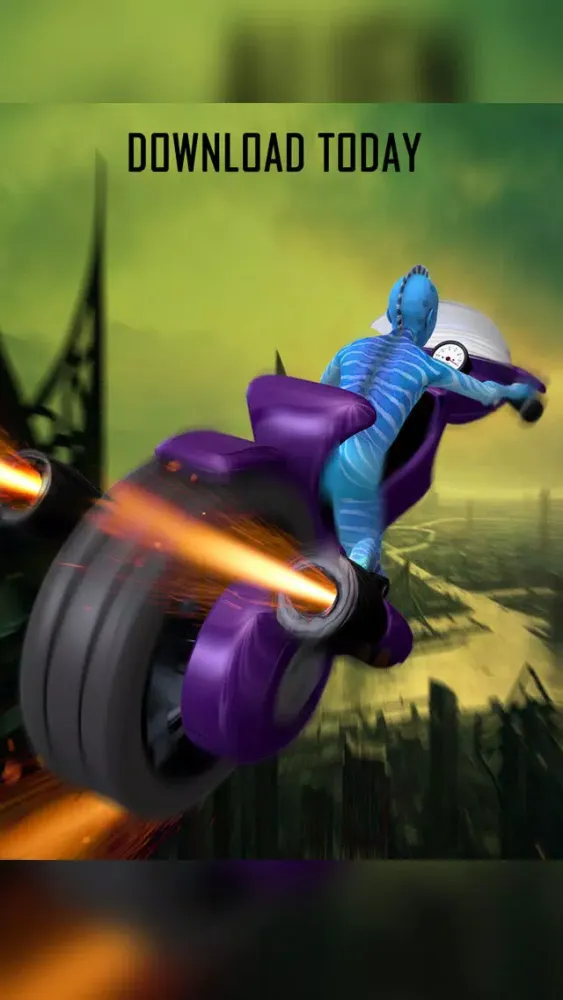 Alien Space Racer (A Free Bike Racing Game) Screenshots