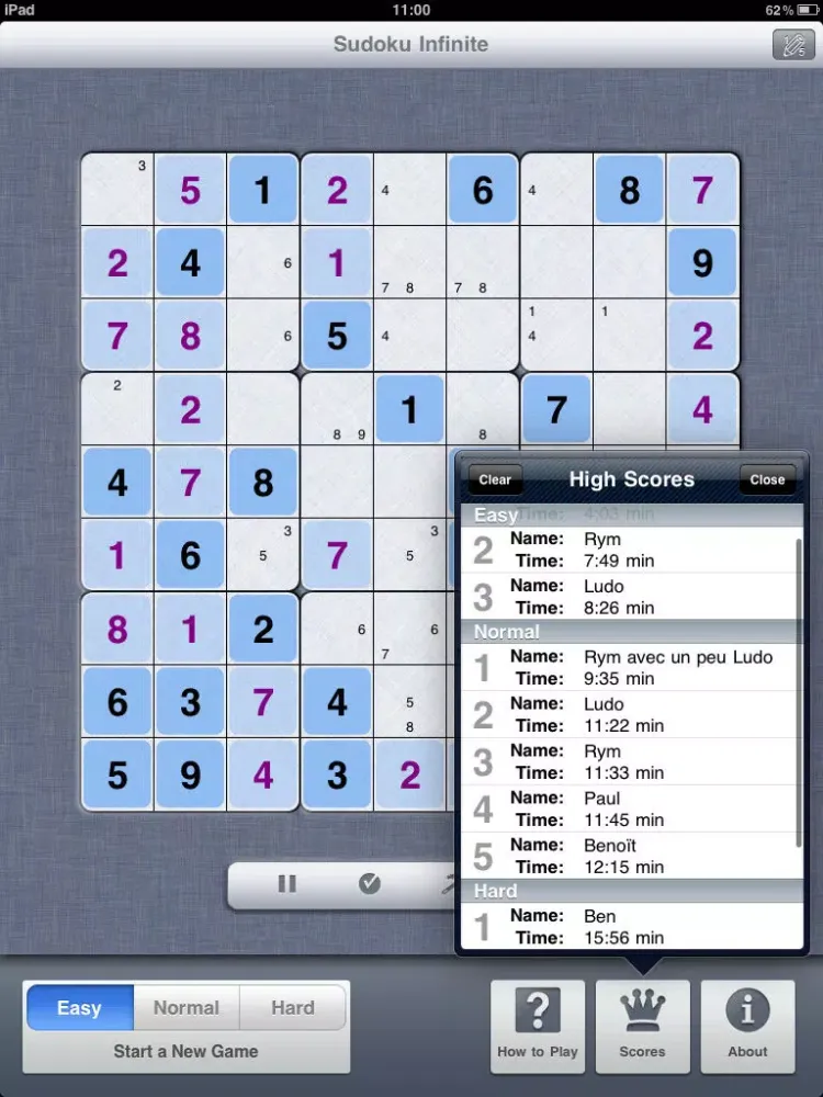 Captures d'écran de Sudoku Infinite iPad 