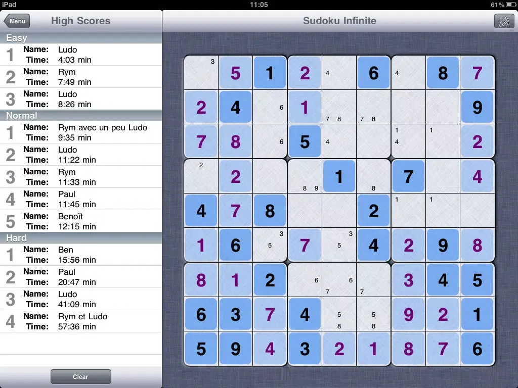 Captures d'écran de Sudoku Infinite iPad 