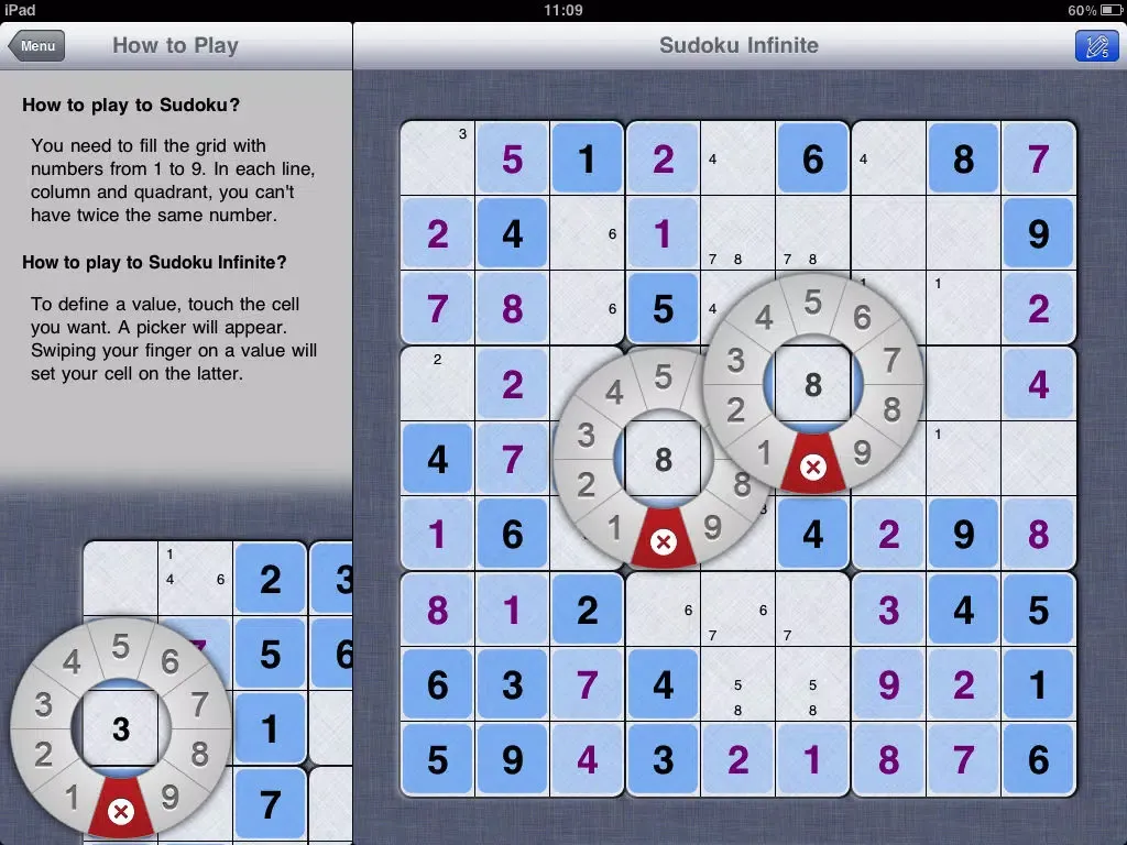 Captures d'écran de Sudoku Infinite iPad 