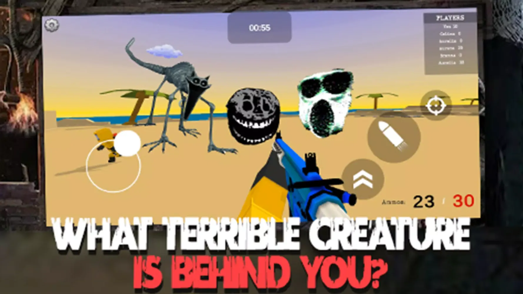 Nextbots in Backrooms Hunter Screenshots