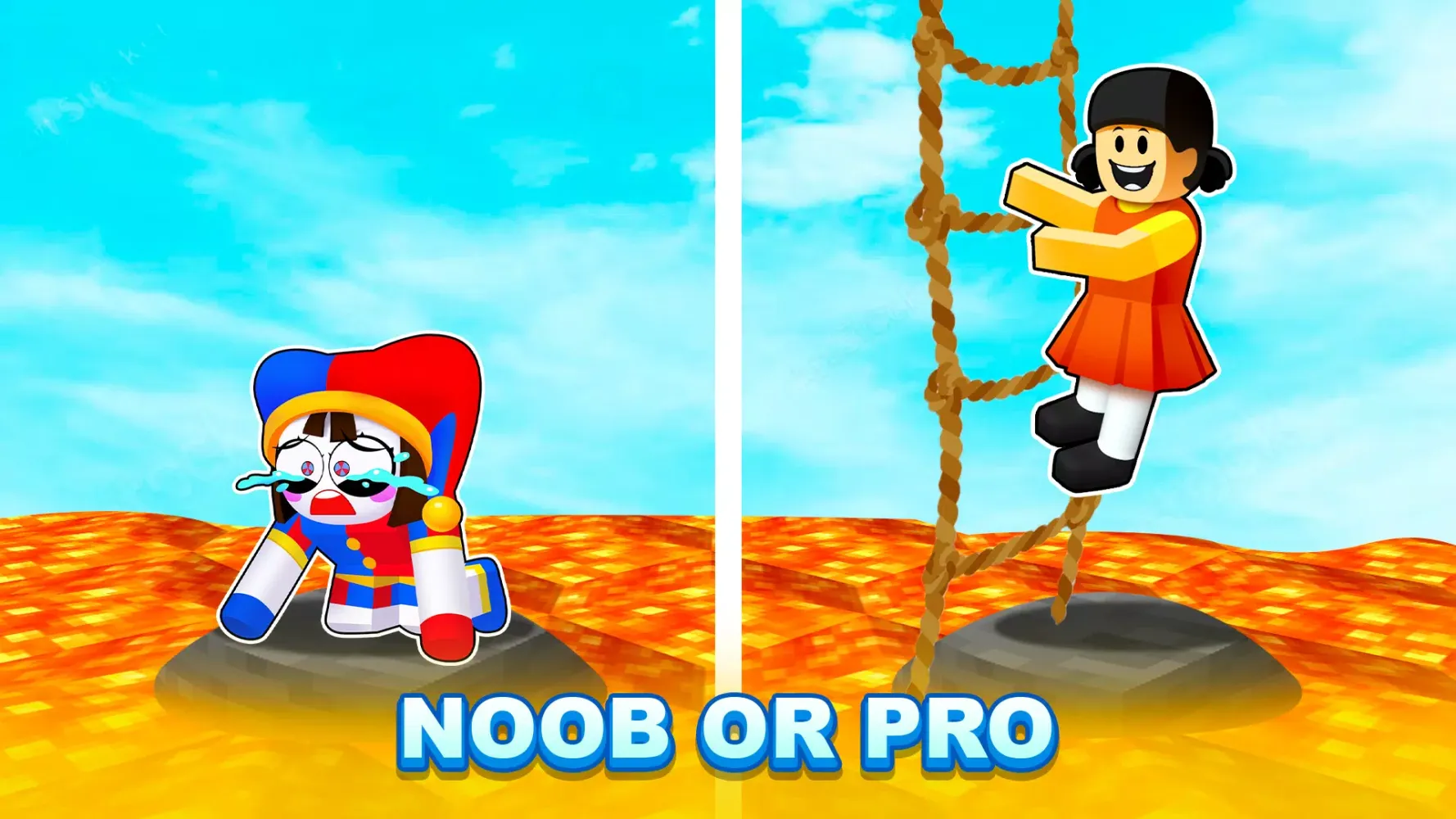 Capturas de tela do Obby Lava Mod: Parkour Race