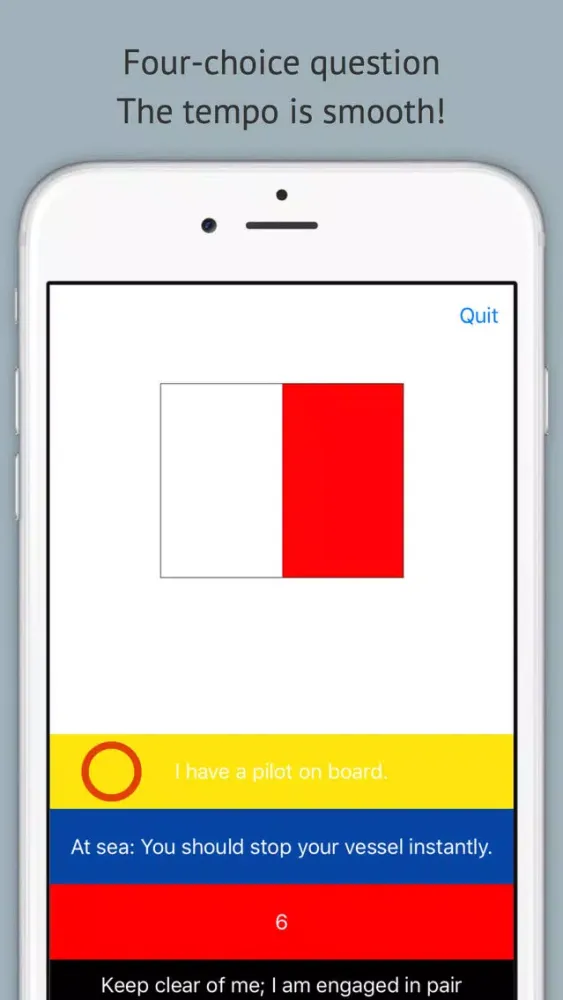 Screenshot di Signal Flags Quiz