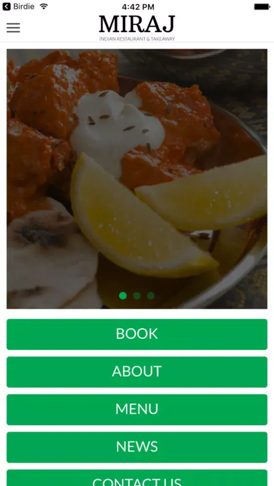 Miraj Restaurant应用截图