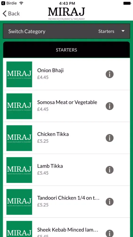 Miraj Restaurant应用截图