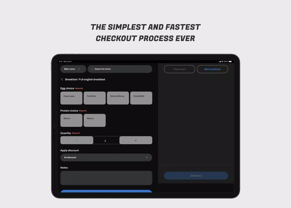 Mira Point of Sale (POS) Screenshots