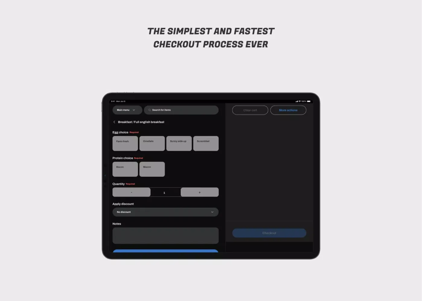 Mira Point of Sale (POS) Screenshots