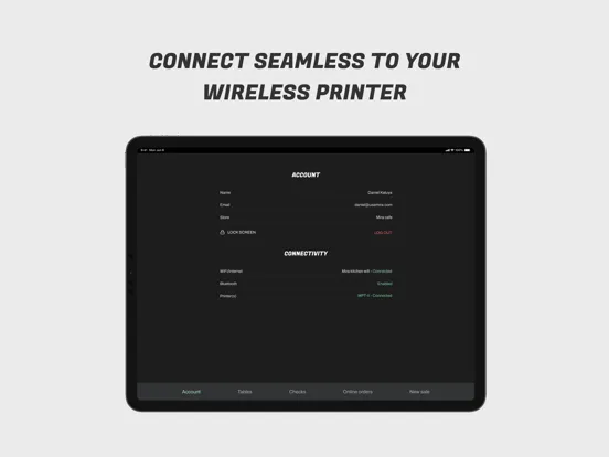 Mira Point of Sale (POS) iPad  Screenshots