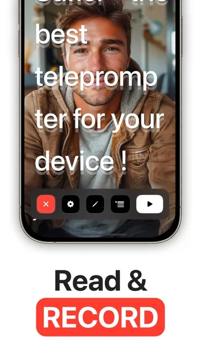 Screenshot di Sufler: teleprompter camera