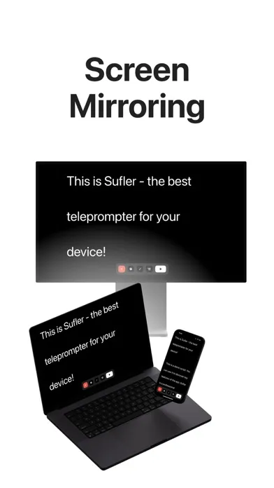 Screenshot di Sufler: teleprompter camera
