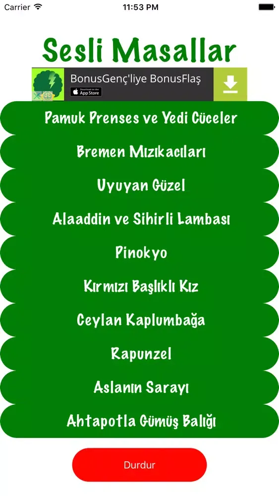 Capturas de pantalla de Sesli Masallar (İnternetsiz)