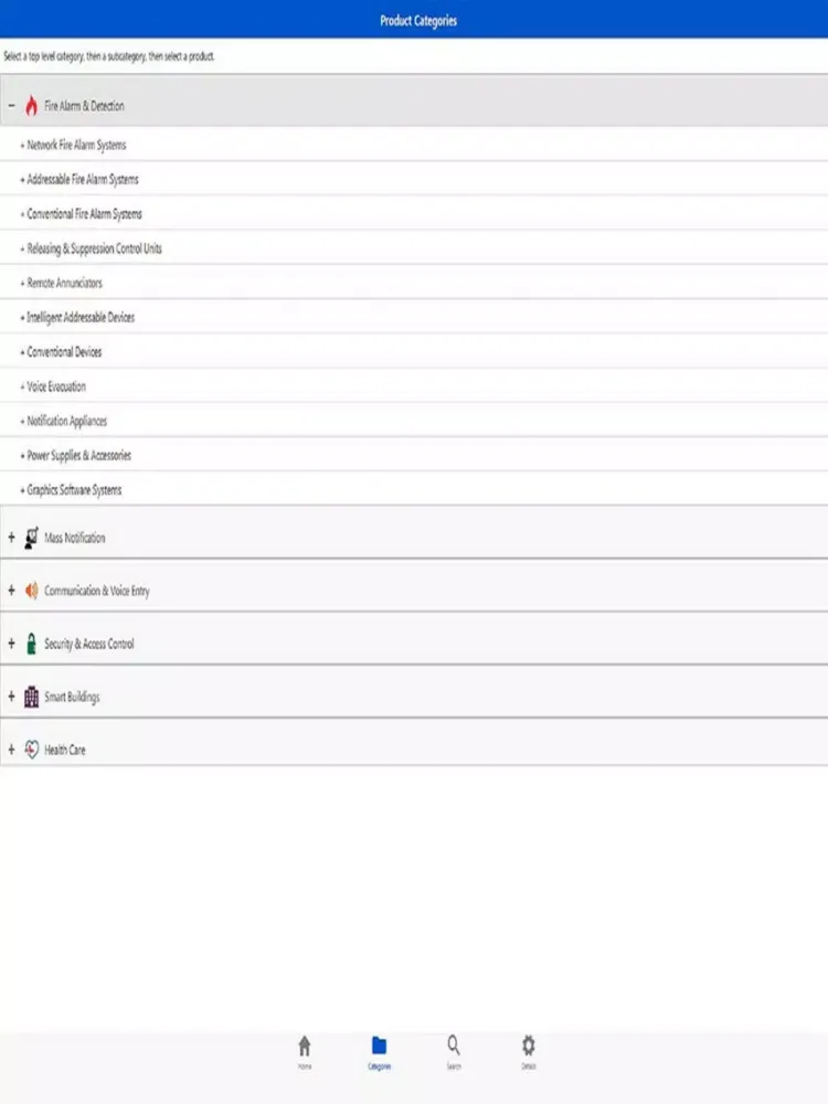 Mircom Product Catalog iPad  स्क्रीनशॉट