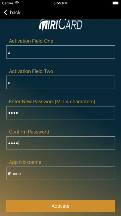 Screenshot di MiriVault