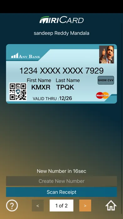 Screenshot di MiriVault