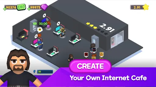 Ảnh chụp màn hình của Internet Cafe Creator Idle