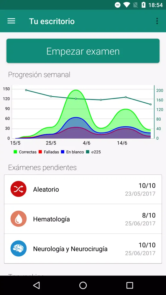 Captures d'écran de ENARM y MIR con MirMeApp
