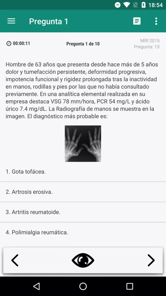Captures d'écran de ENARM y MIR con MirMeApp