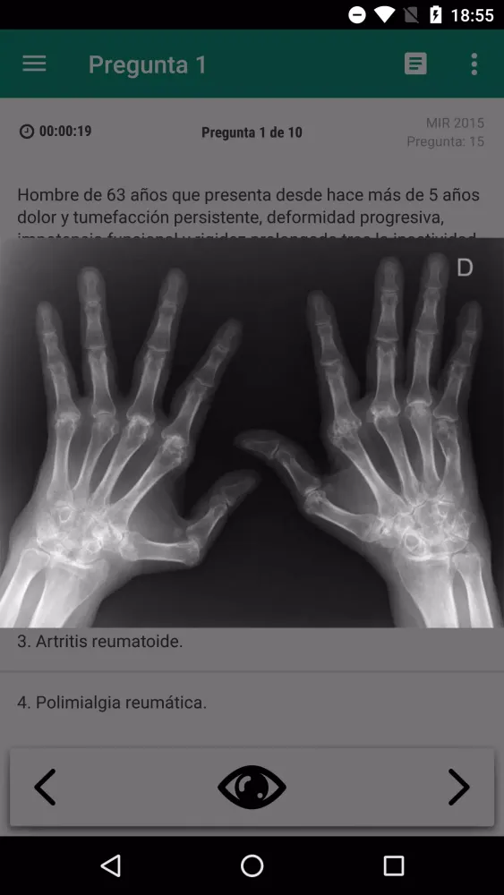 Captures d'écran de ENARM y MIR con MirMeApp