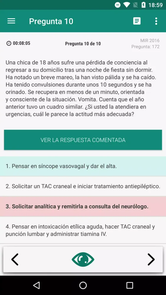 Captures d'écran de ENARM y MIR con MirMeApp
