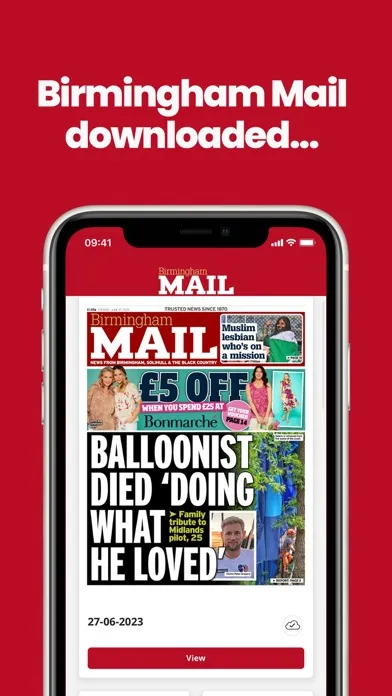 Capturas de tela do Birmingham Mail Newspaper