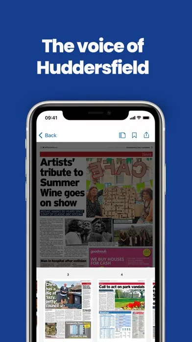 Captures d'écran de The Examiner Newspaper