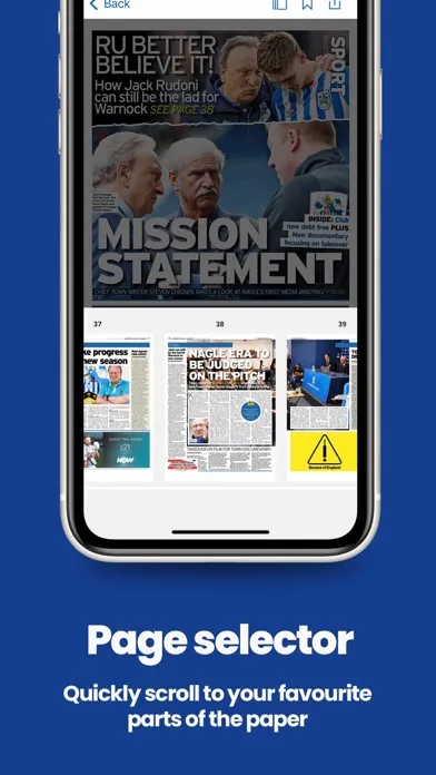Captures d'écran de The Examiner Newspaper
