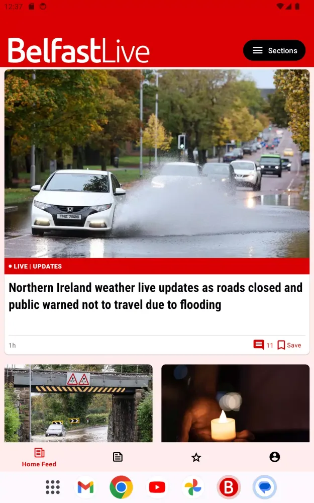 Belfast Live سکرین شاٹس