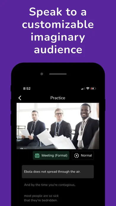 Ảnh chụp màn hình của MicMentor: Public Speaking