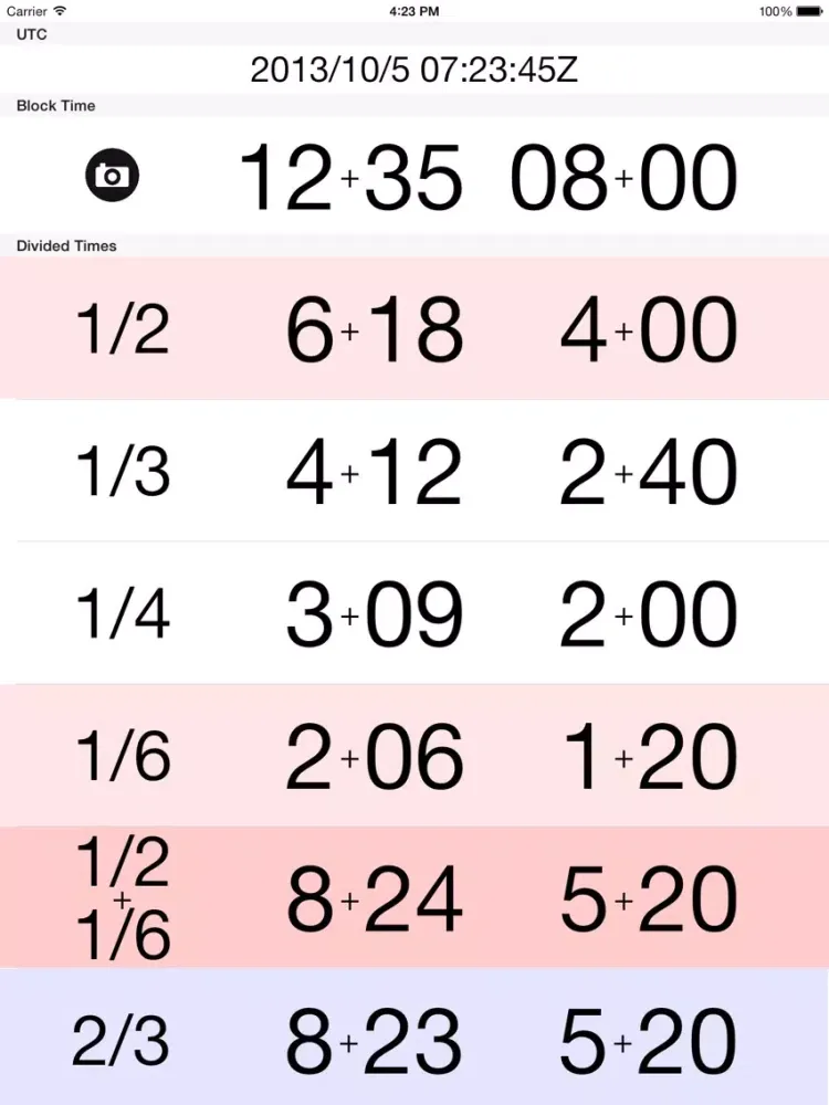 صور Flight Time Divider iPad 