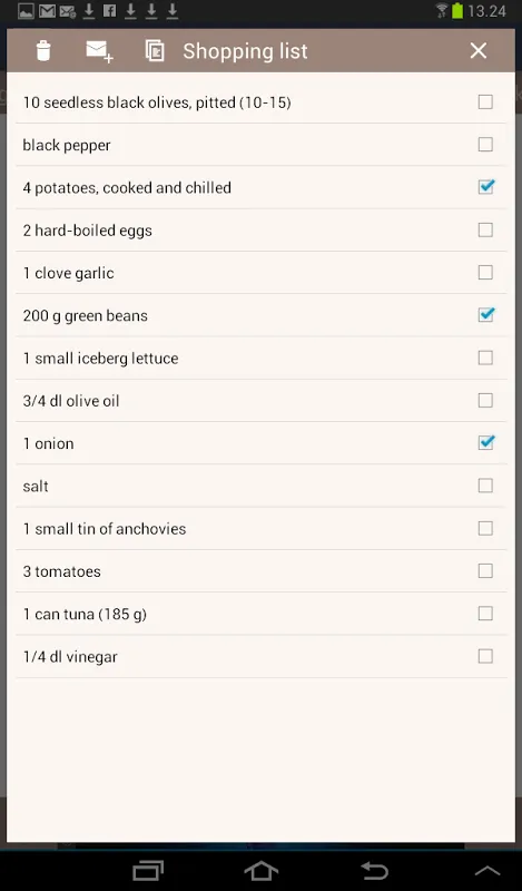 Captures d'écran de My Free Cookbook