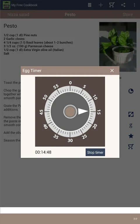 Captures d'écran de My Free Cookbook