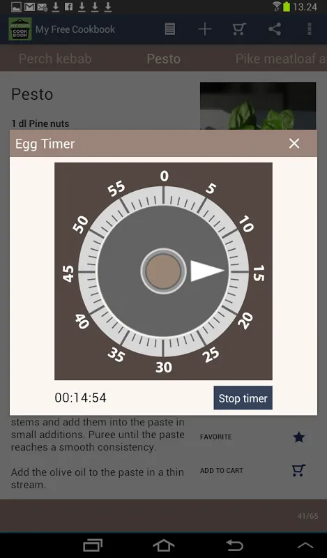 Captures d'écran de My Free Cookbook