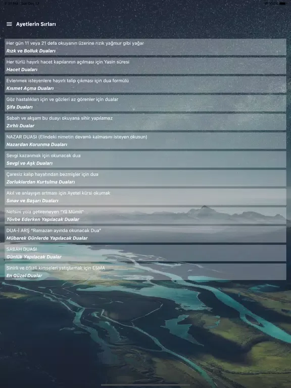 Tangkapan skrin Ayetlerin Sırları iPad 