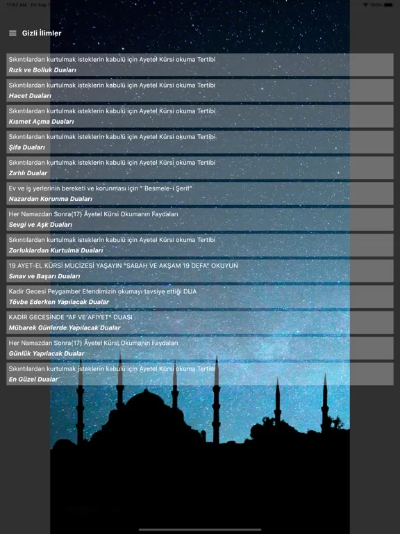 صور Gizli İlimler - Özel Dualar iPad 