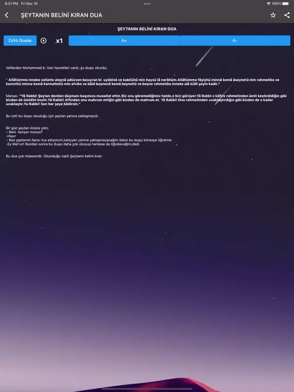 Tılsımlı Dualar iPad  Screenshots