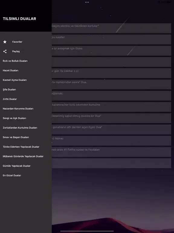 Tılsımlı Dualar iPad  Screenshots